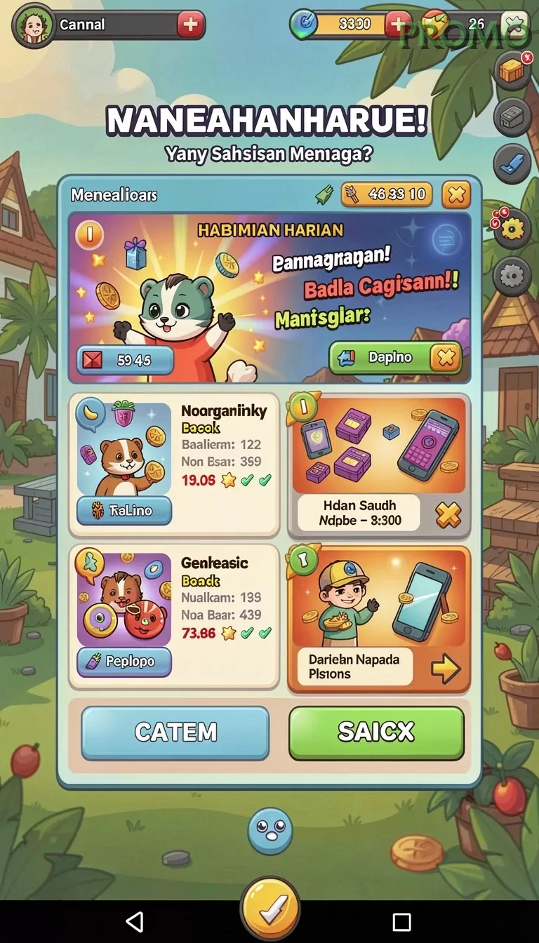 Cuplikan layar MEGA388 — aktivitas